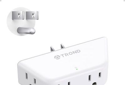 Amazon Canada Deals: Save 20% on TROND Multi Plug Outlet Extender, 3 Way Angled Wall Adapter with 4 Outlets + More