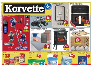 Korvette Flyer September 25 to October 1