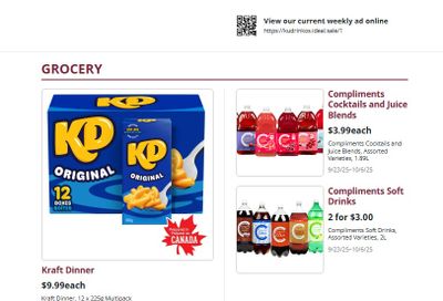 Kudrinko's Flyer September 23 to October 6