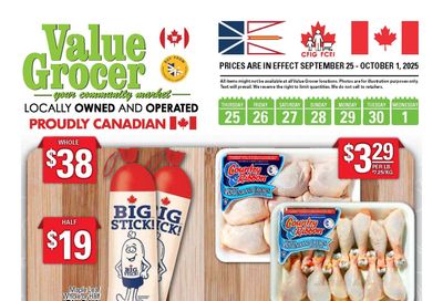 Value Grocer Flyer September 25 to October 1