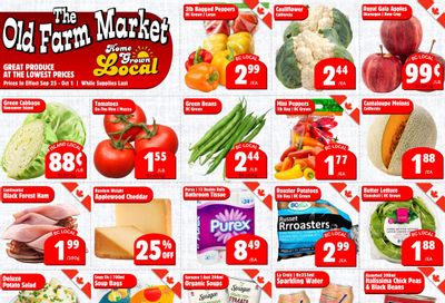 The Old Farm Market (Courtenay) Flyer September 25 to October 1