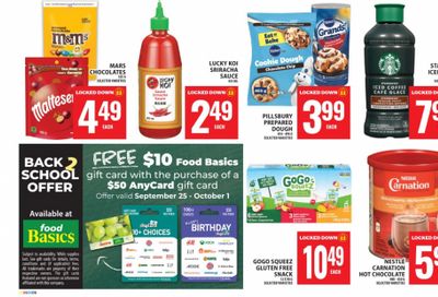 Food Basics and Metro Ontario: Get a $10 Gift Card When You Purchase a $50 AnyCard Gift Card Sept 25th – Oct 1st