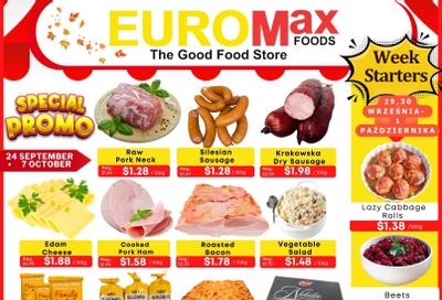 EuroMax Foods Bi-Weekly Flyer September 24 to October 7