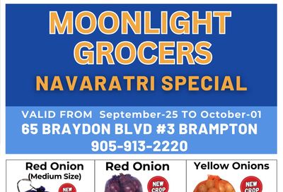 Moonlight Grocers Flyer September 25 to October 1