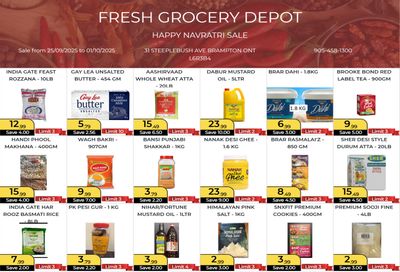Fresh Grocery Depot Flyer September 25 to October 1