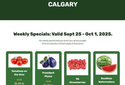 H&W Produce Flyer September 25 to October 1