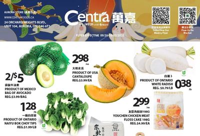 Centra Foods (Aurora) Flyer September 26 to October 2