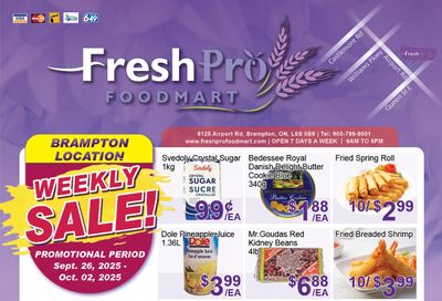 FreshPro Foodmart (Brampton) Flyer September 26 to October 2