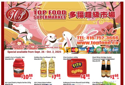 Top Food Supermarket Flyer September 26 to October 2