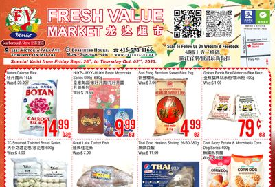 Fresh Value (Scarborough) Flyer September 26 to October 2