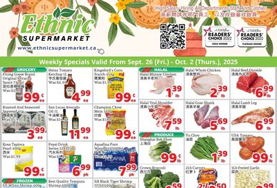 Ethnic Supermarket (Milton) Flyer September 26 to October 2