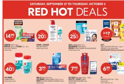 Shoppers Drug Mart Canada: Get 20,000 PC Optimum Points September 26th – 28th