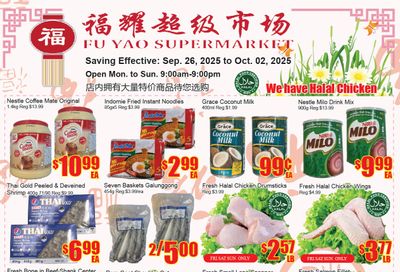 Fu Yao Supermarket Flyer September 26 to October 2