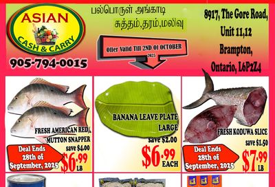 Asian Cash & Carry Flyer September 26 to October 2