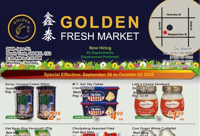 Golden Fresh Market Flyer September 26 to October 2
