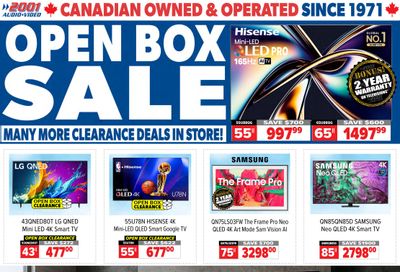 2001 Audio Video Flyer September 26 to October 2