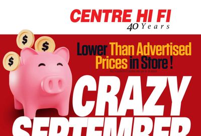 Centre Hi-Fi Flyer September 26 to October 2