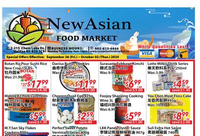 New Asian Food Market Flyer September 26 to October 2
