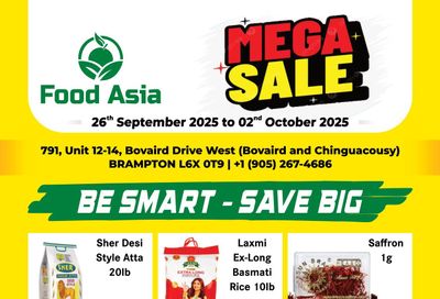 FoodAsia Flyer September 26 to October 2