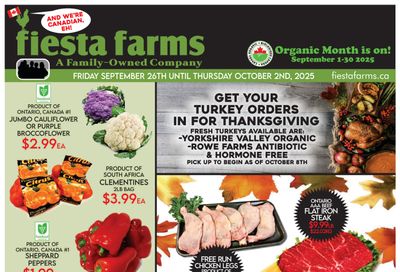 Fiesta Farms Flyer September 26 to October 2