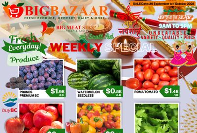 Big Bazaar Canada Flyer September 26 to October 1