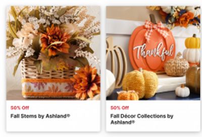 Michaels Canada Halloween Deals + Coupons and Fall Promotions: Get 40% of One Regular Priced Items + More