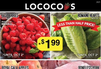 Lococo's Flyer September 29 to October 2