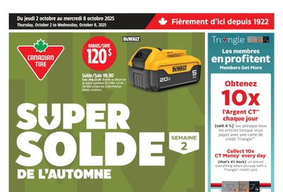 Canadian Tire (QC) Flyer October 2 to 8
