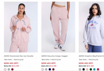 Bluenotes and Aeropostale Canada: 40% off Everything + Clearance up to 80% off