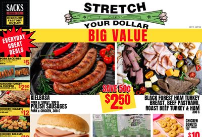 Sacks Food Co. Flyer October 1 to 14