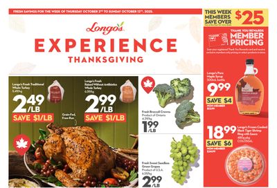 Longo's Flyer October 2 to 12