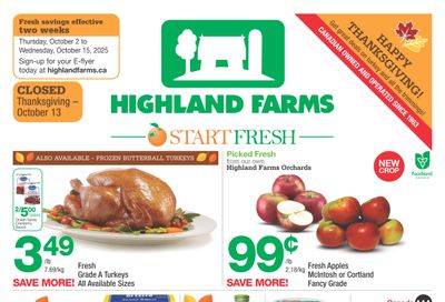 Highland Farms Flyer October 2 to 15