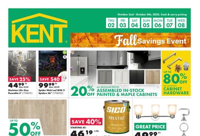 Kent Building Supplies Flyer October 2 to 8