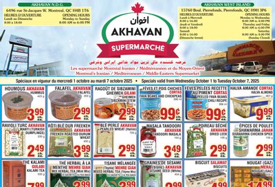 Akhavan Supermarche Flyer October 1 to 7