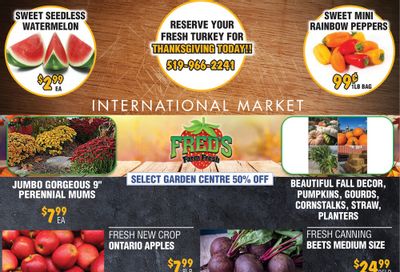 Fred's Farm Fresh Flyer October 1 to 7