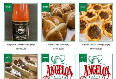 Angelo's Italian Bakery Monthly Specials October 1 to 31