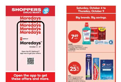 Shoppers Drug Mart (ON) Flyer October 4 to 9
