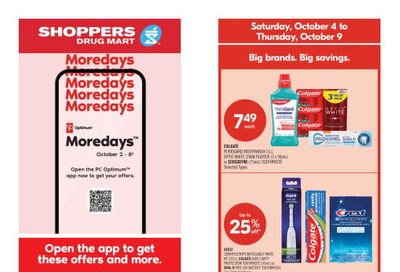 Shoppers Drug Mart (West) Flyer October 4 to 9
