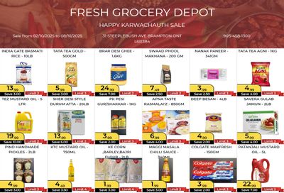 Fresh Grocery Depot Flyer October 2 to 8