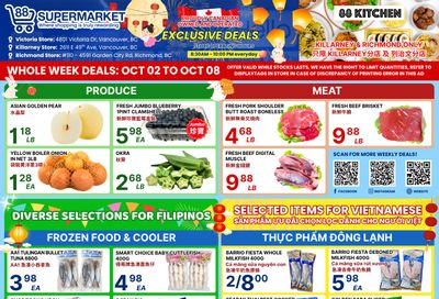 88 Supermarket Flyer October 2 to 8