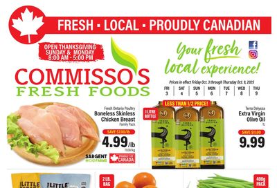 Commisso's Fresh Foods Flyer October 3 to 9