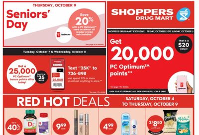 Shoppers Drug Mart Canada: Bonus Redemption Event + Flyer Deals