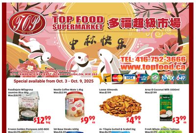 Top Food Supermarket Flyer October 3 to 9
