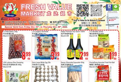 Fresh Value (Scarborough) Flyer October 3 to 9
