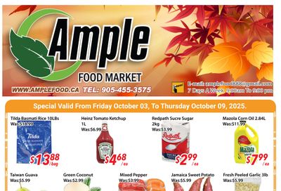 Ample Food Market (Brampton) Flyer October 3 to 9