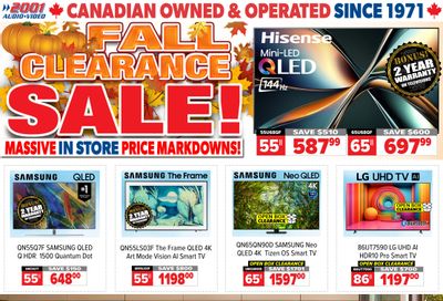 2001 Audio Video Flyer October 3 to 9