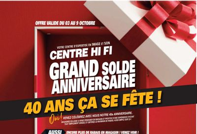 Centre Hi-Fi Flyer October 3 to 9
