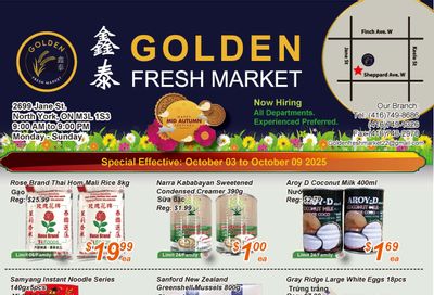 Golden Fresh Market Flyer October 3 to 9