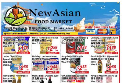 New Asian Food Market Flyer October 3 to 9