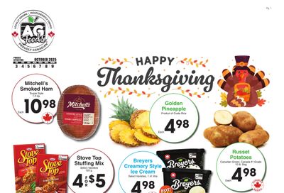 AG Foods Flyer October 3 to 9